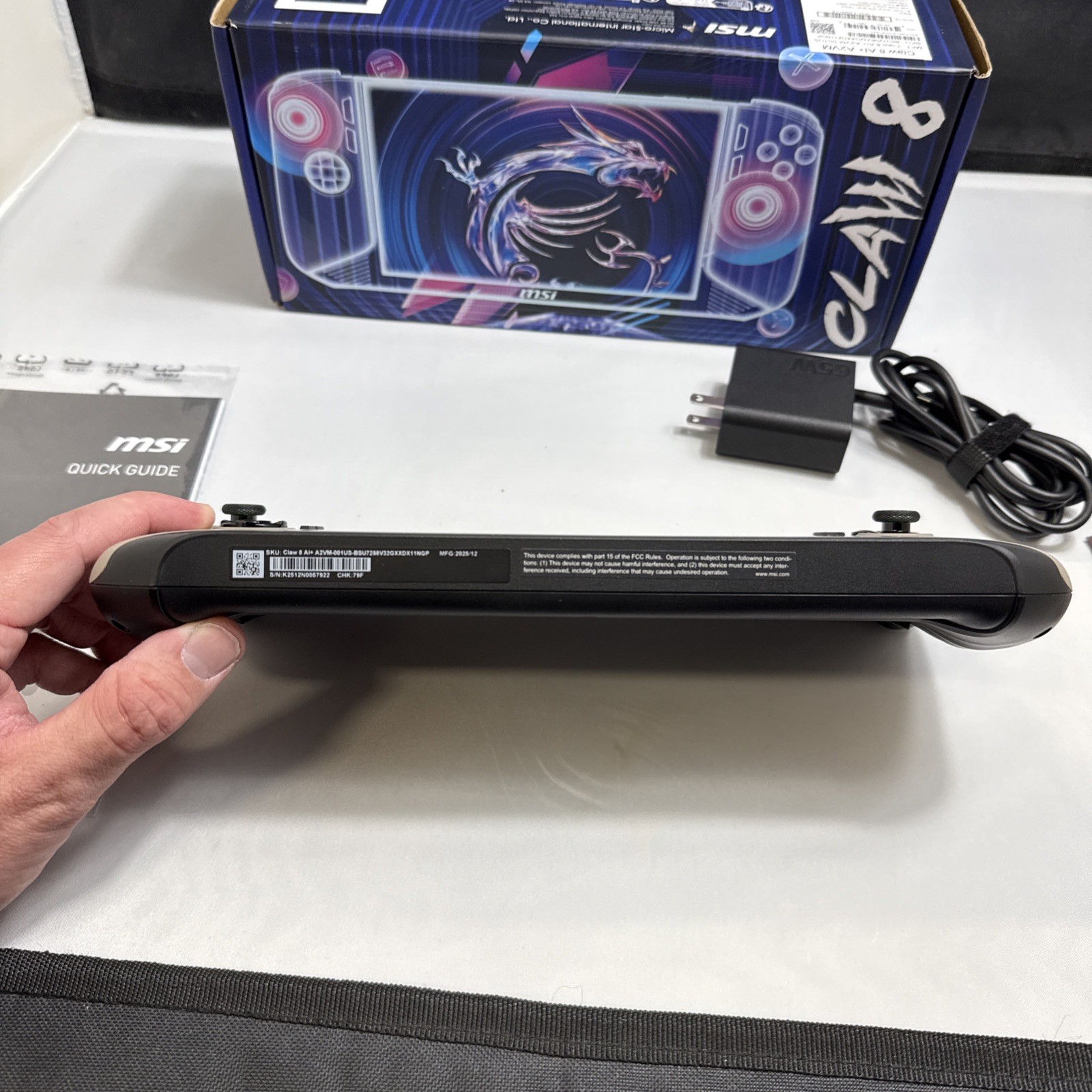 MSI Claw 8 AI+ 1TB SSD. 32GB RAM. Intel Core Ultra 7. 8” FHD 120Hz Screen. Win11