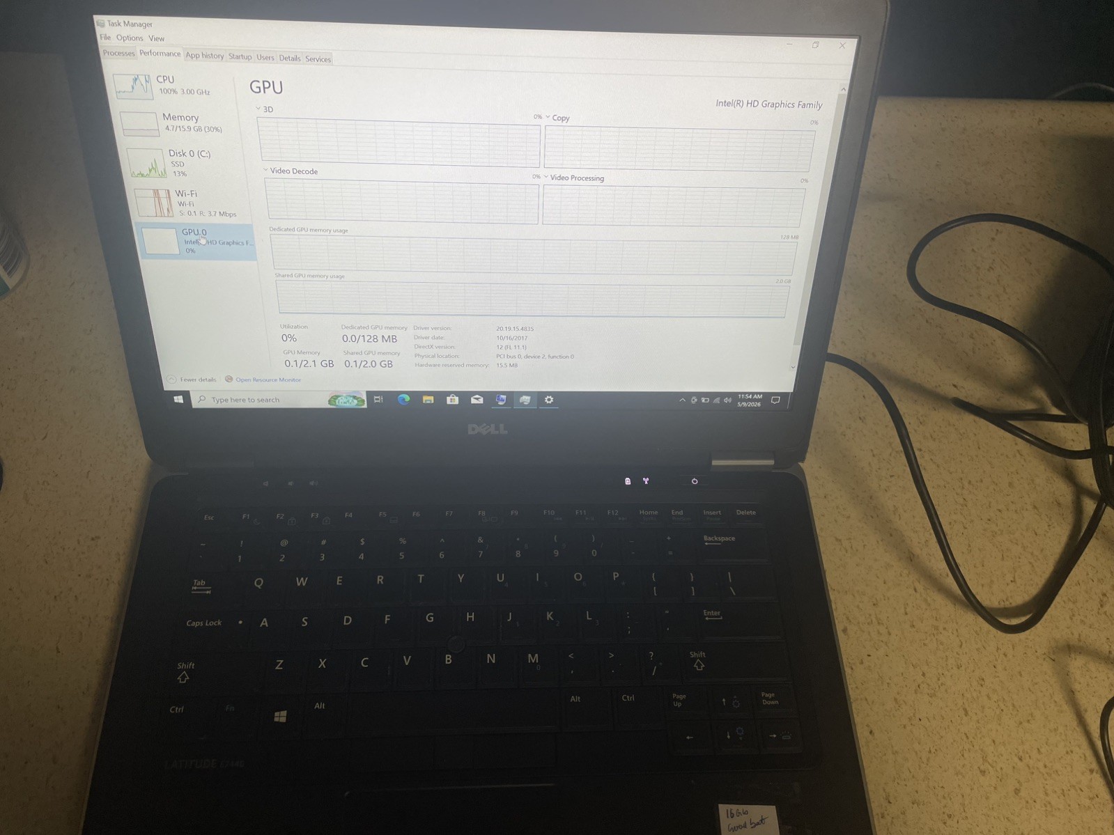 Dell Latitude E7440 Intel I7-4600U 2.1GHz, 16GB RAM, 256GB SSD