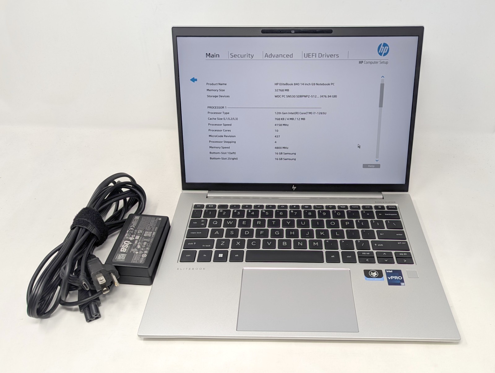HP EliteBook 840 G9 Laptop – 14″ Intel Core i7-1265U 32GB DDR5 512GB SSD No OS