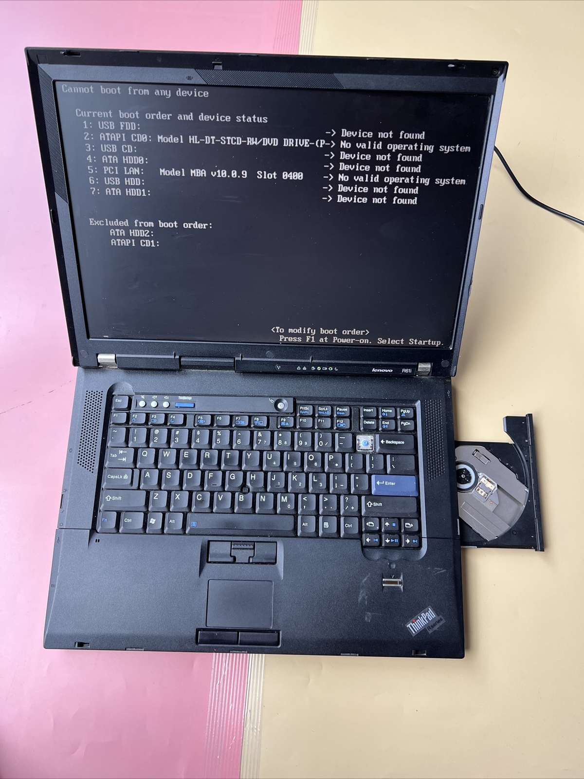 Lenovo Thinkpad R61i 15.6″ Intel CORE 2 DUO 1GB RAM 0GB HDD Motherboard