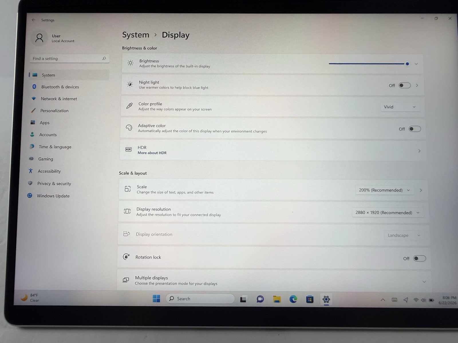 Microsoft Surface Pro 8 (1982) i5-1145G7 – 16GB RAM – 256GB 120Hz – Win 11 Pro