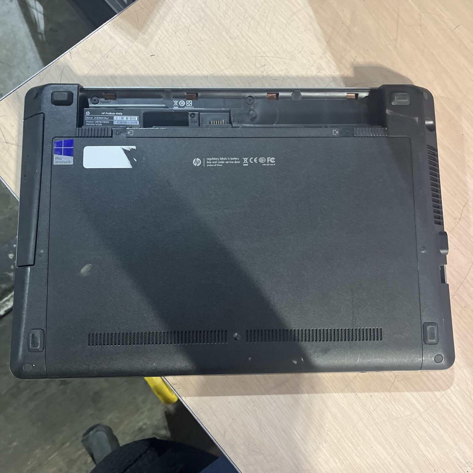 HP PROBOOK 4540S INTEL CORE I3-3110M 2.40GHZ 4GB RAM NO HD “