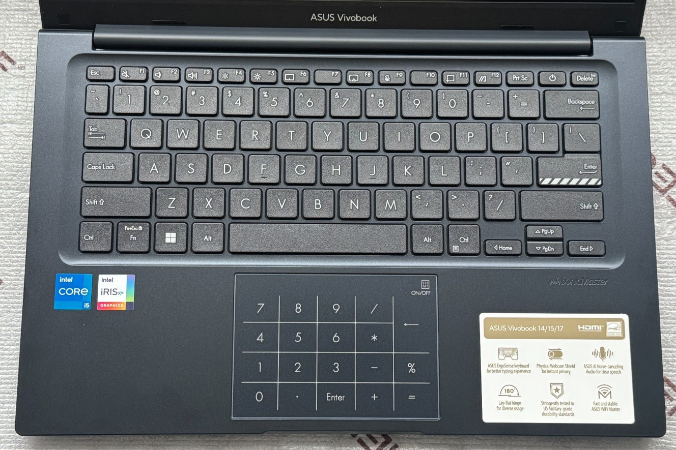 Asus Vivobook 14 14″ FHD Laptop i5-1334U 12GB RAM 256GB SSD X1404VA-I512256