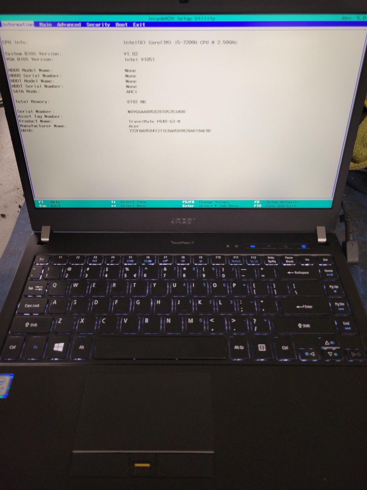 3x Acer TravelMate P648 (N15C5) 14″ i5 core 4-8GB RAM NO HD/OS *BIOS/Read* C714