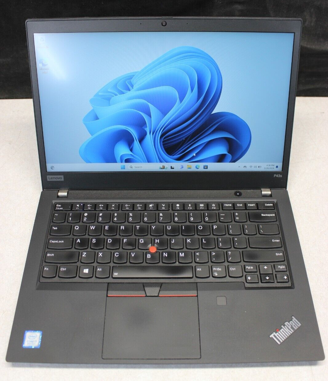 Lenovo Thinkpad P43s I7-8565U 256GB NvME 16GB DDR NVIDIA Quadro P520 Win11Pro