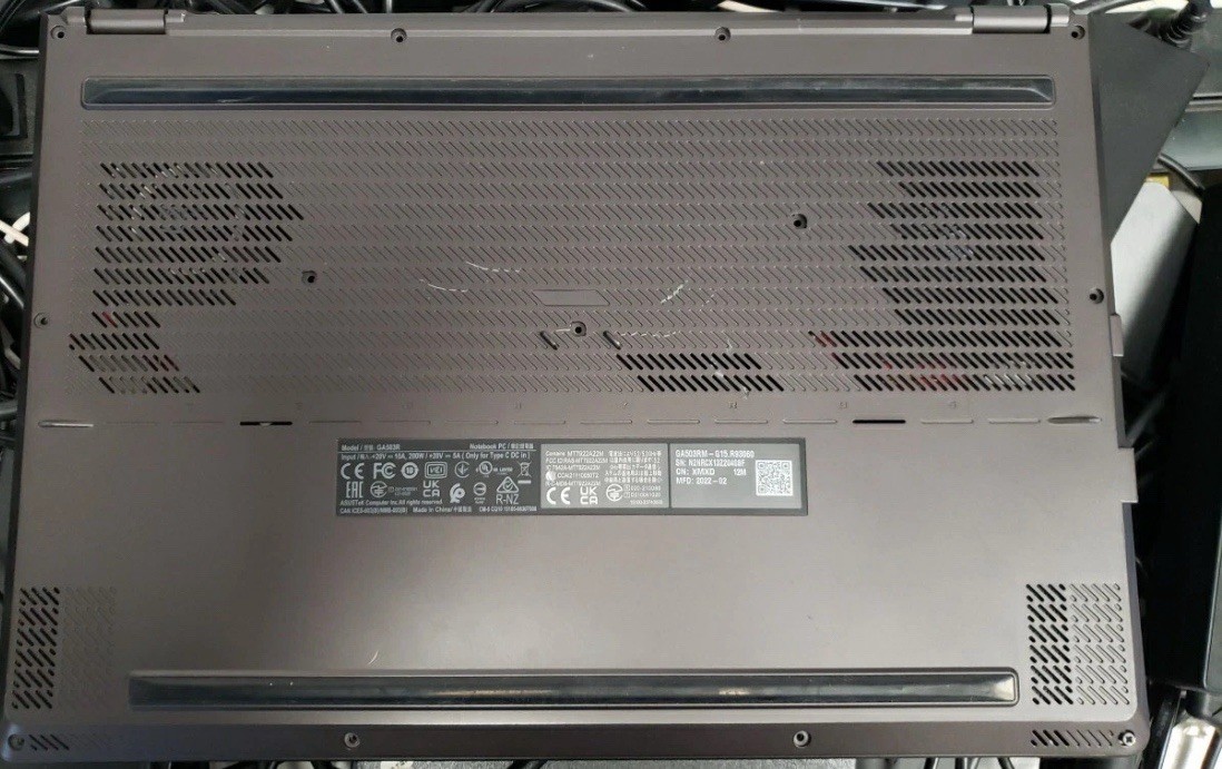 Asus ROG GA503R – Ryzen 9 6000 Series, 16GB RAM RTX 3060 No SSD/OS