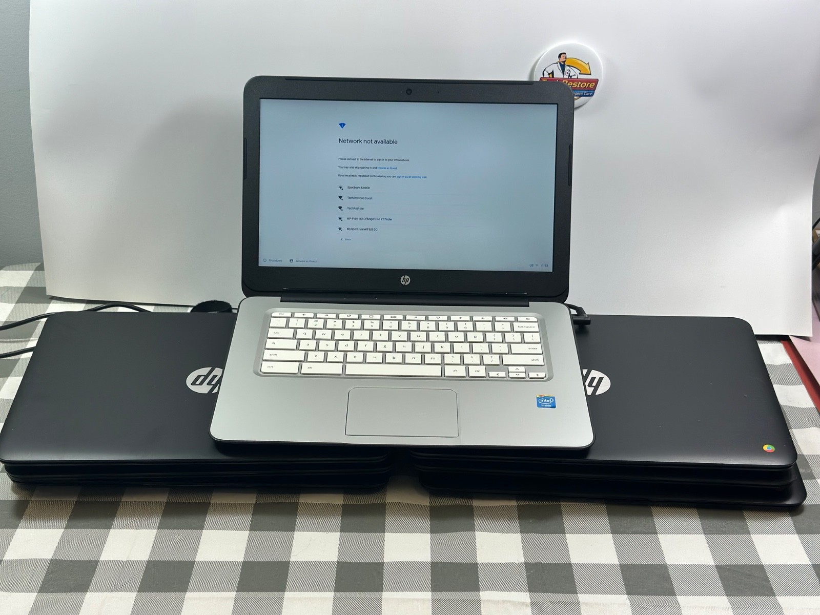 HP Chromebook 14 SMB 14″ Laptop Celeron 4GB RAM 16GB SSD WiFi -BULK 7 Units