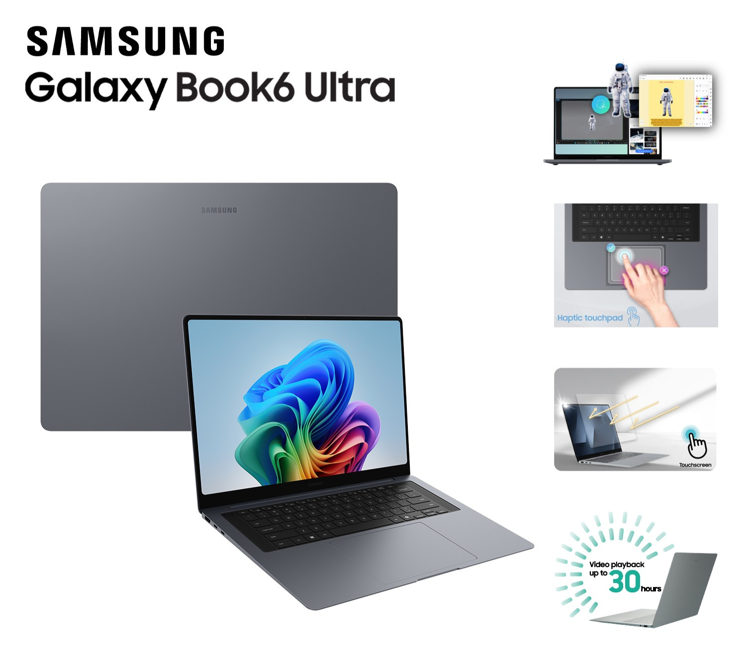 Samsung Galaxy Book6 Ultra 16″ NP960UJG-kG2 3K Touch X7-358H 32GB/1TB By FedEx