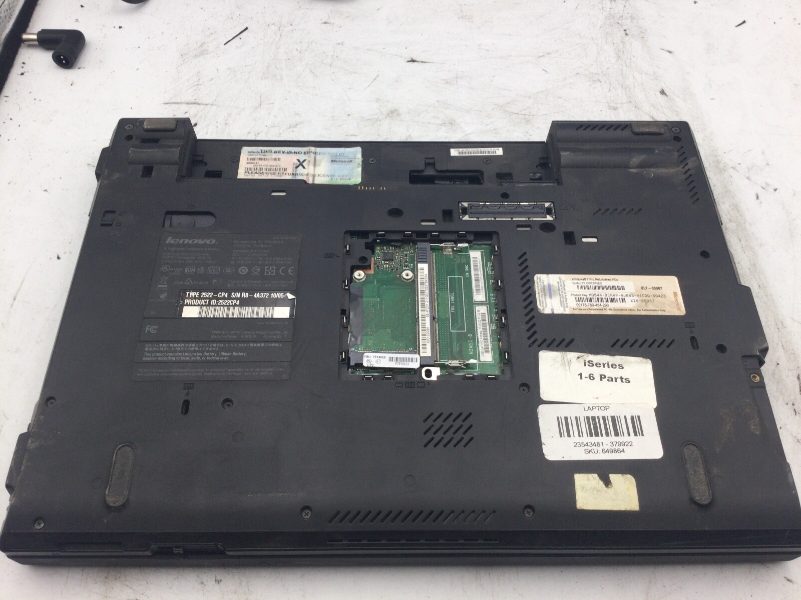 LENOVO THINKPAD T410 – FOR PARTS – MISSING COMPONENTS – READ DESCRIPTION – BB