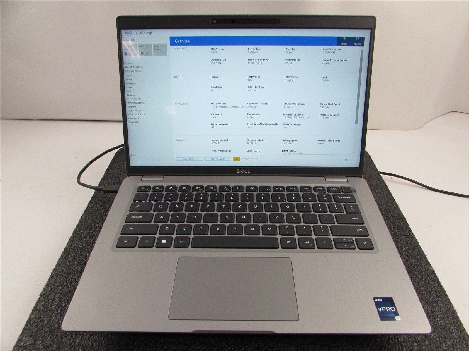 DELL LATITUDE 5430 1920X1080 FHD CORE I5-1245U 512GB SSD 16GB RAM NO O.S