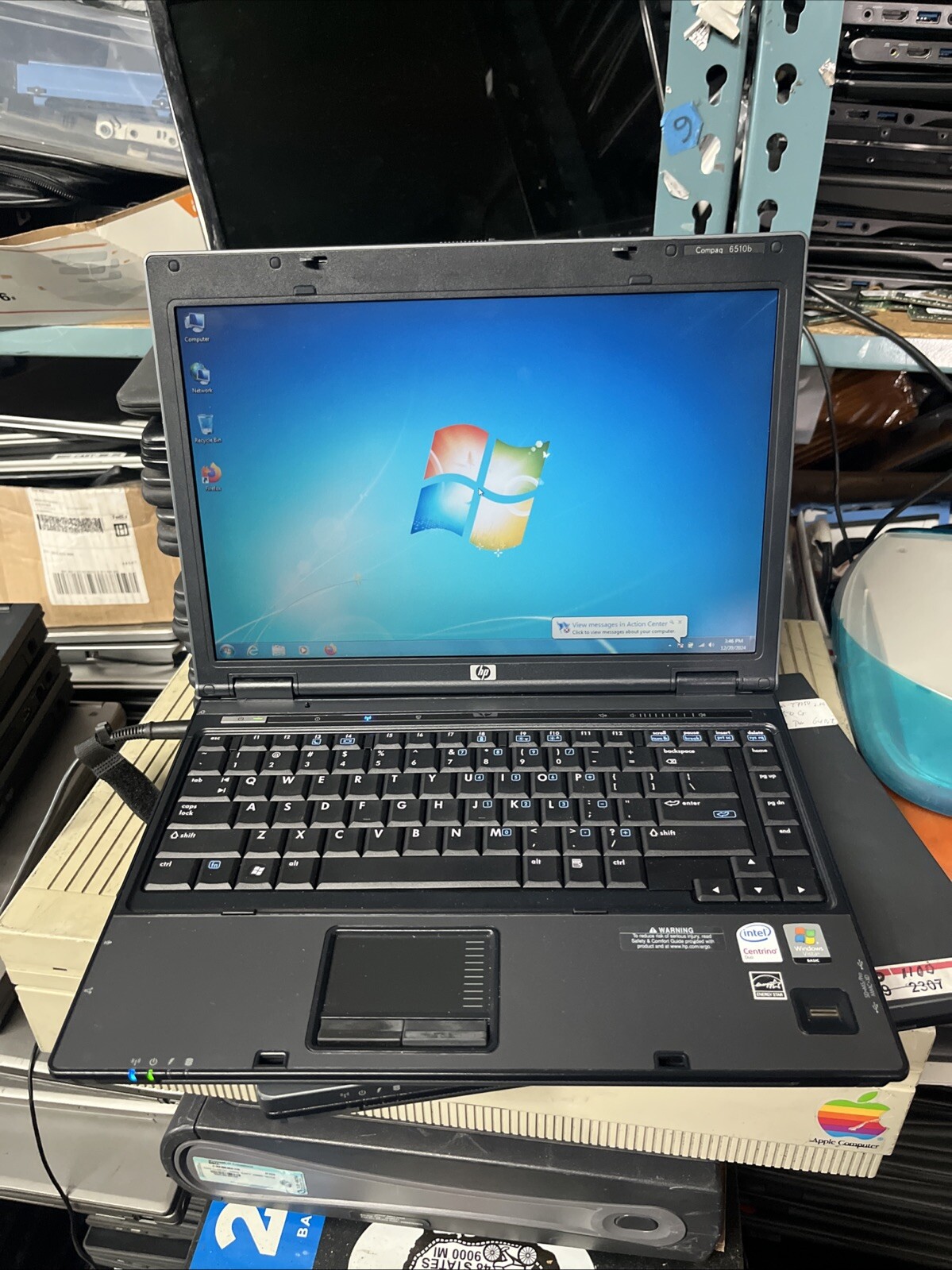 HP Compaq 6510b Laptop Core 2 Duo 2.00GHz 2GB RAM 120GB HD Windows 7 Pro