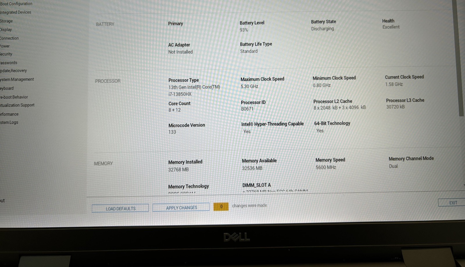 Laptop Dell Precision 7680 16″ Core i7-13850HX 32GB RAM 1TB SSD RTX 2000 Win 11
