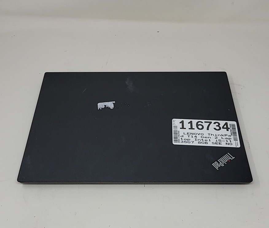 LENOVO ThinkPad T14 Gen 2 PC Laptop Intel Core i5-1135G7 8GB SEE NOTES
