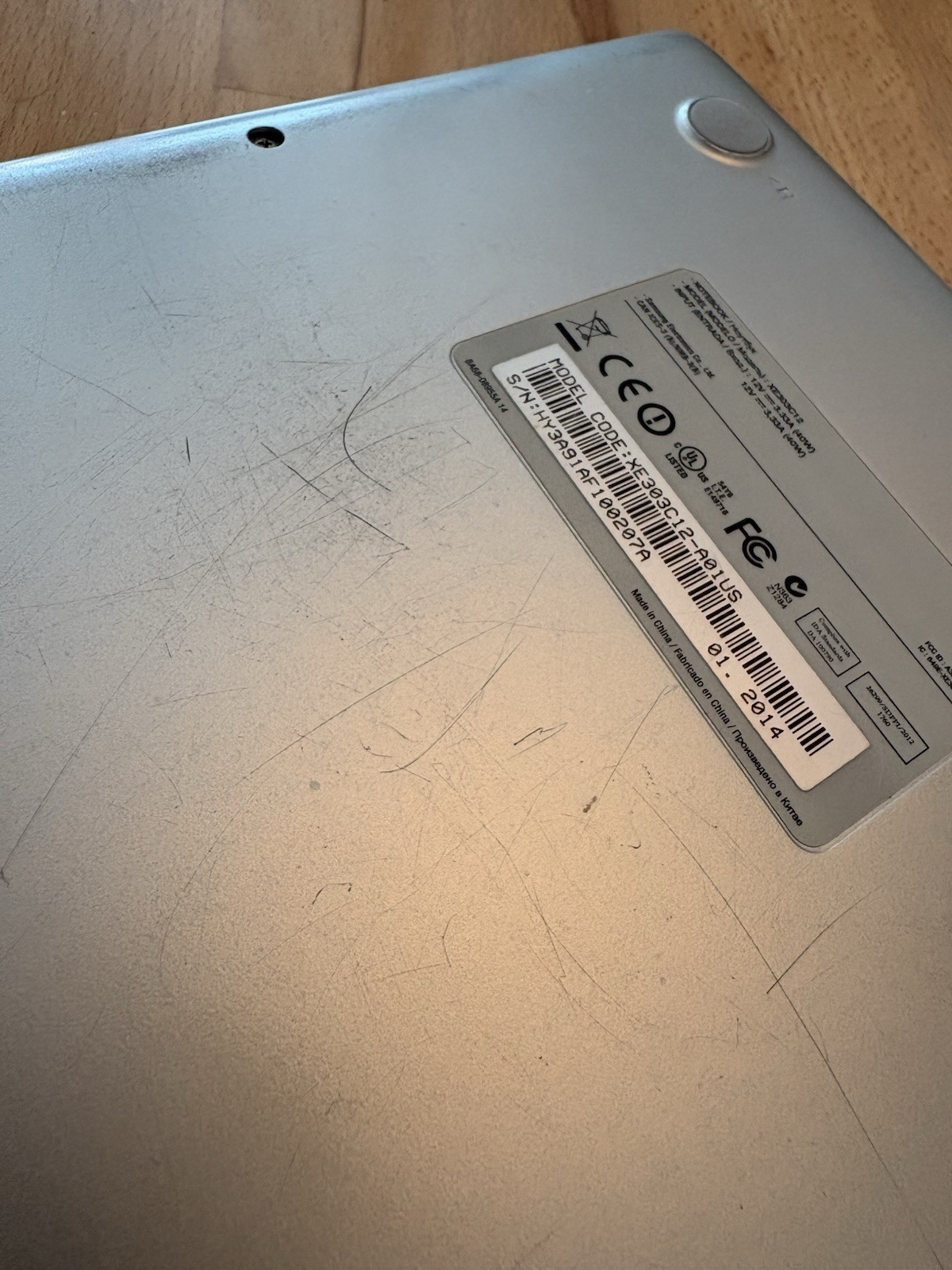 Google Chromebook XE303C12 Laptop And Charger