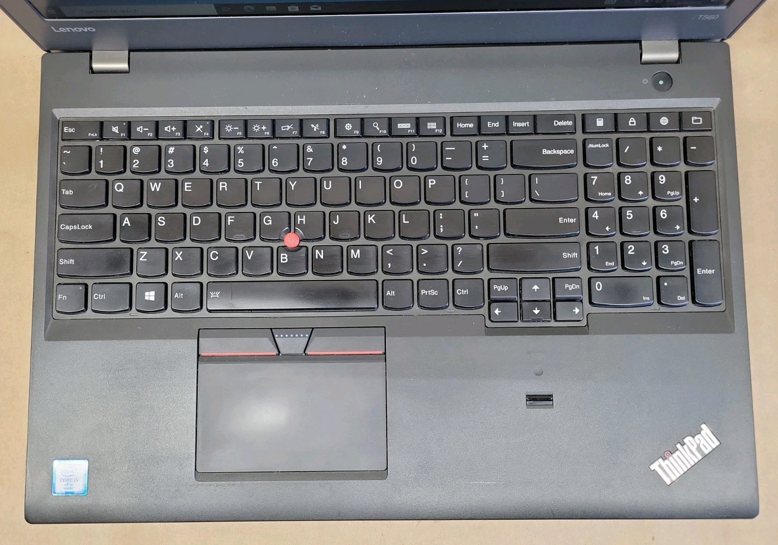 Lenovo ThinkPad T560, Intel Core i5-6300U @ 2.4GHz, 8GB RAM, 256GB SSD, W10P