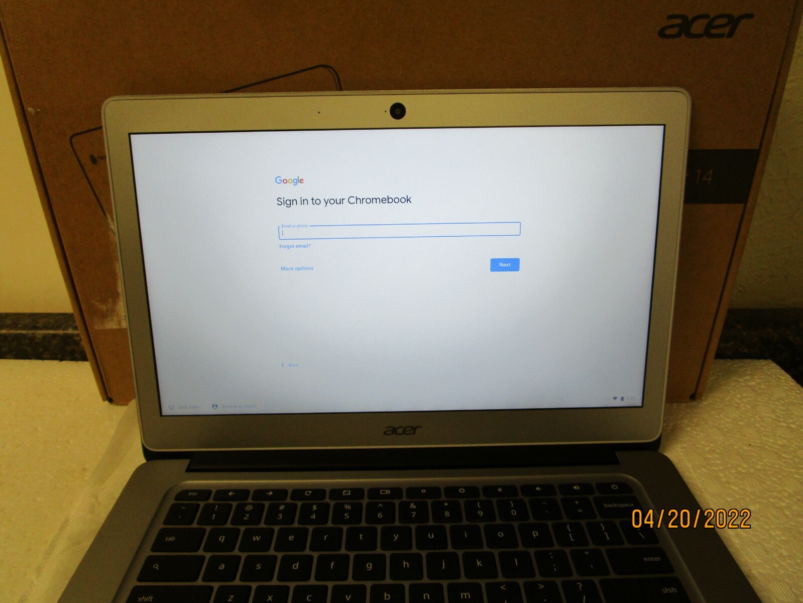 Acer Chromebook 14 CB3-431-C5FM 14″ 32GB Intel Celeron N3160 4GB – Opened Box
