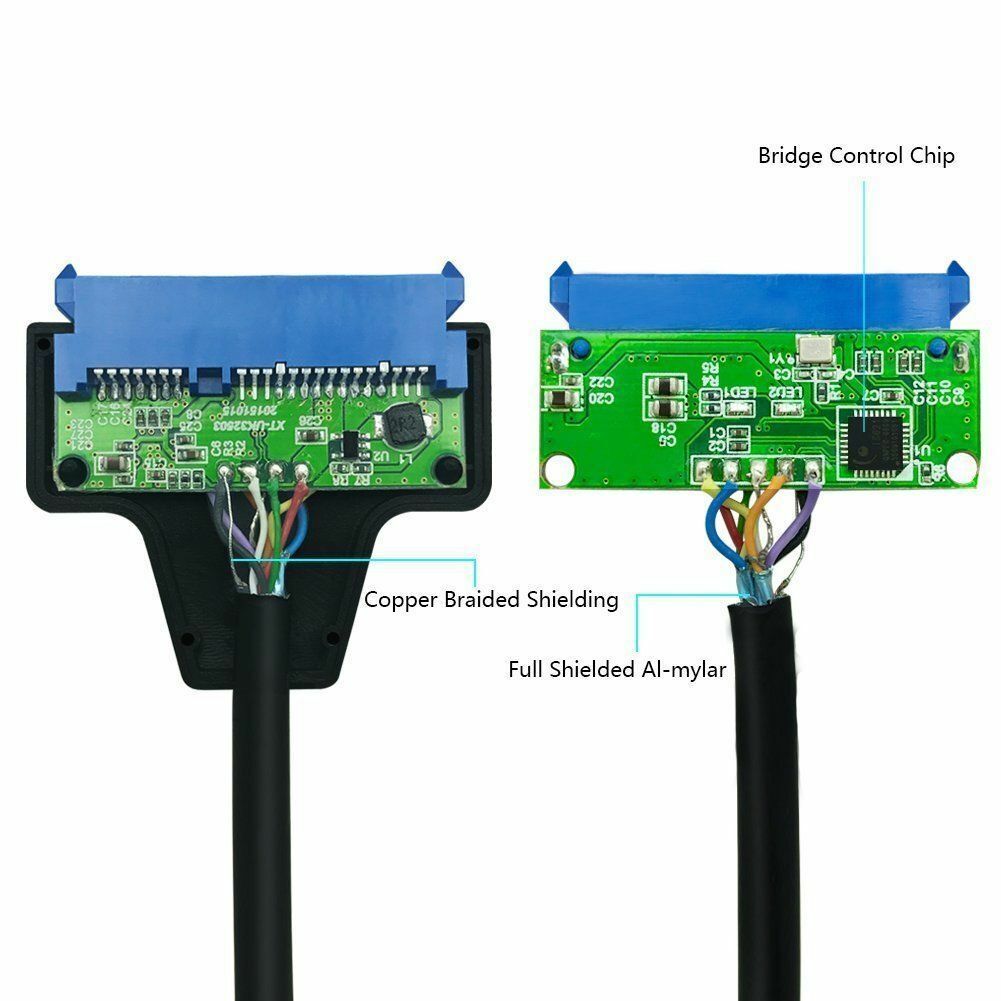 USB 3.0 to 2.5″ SATA III Hard Drive Adapter Cable/UASP SATA to USB3.0 Converter
