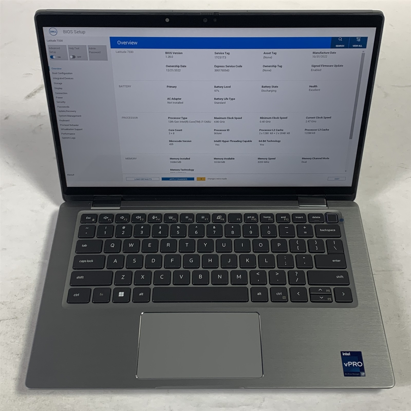Dell Latitude 7330 13.3″ 2in1 Laptop i7-1265U 1.8GHz 16GB 512GB NVMe SSD – Win11