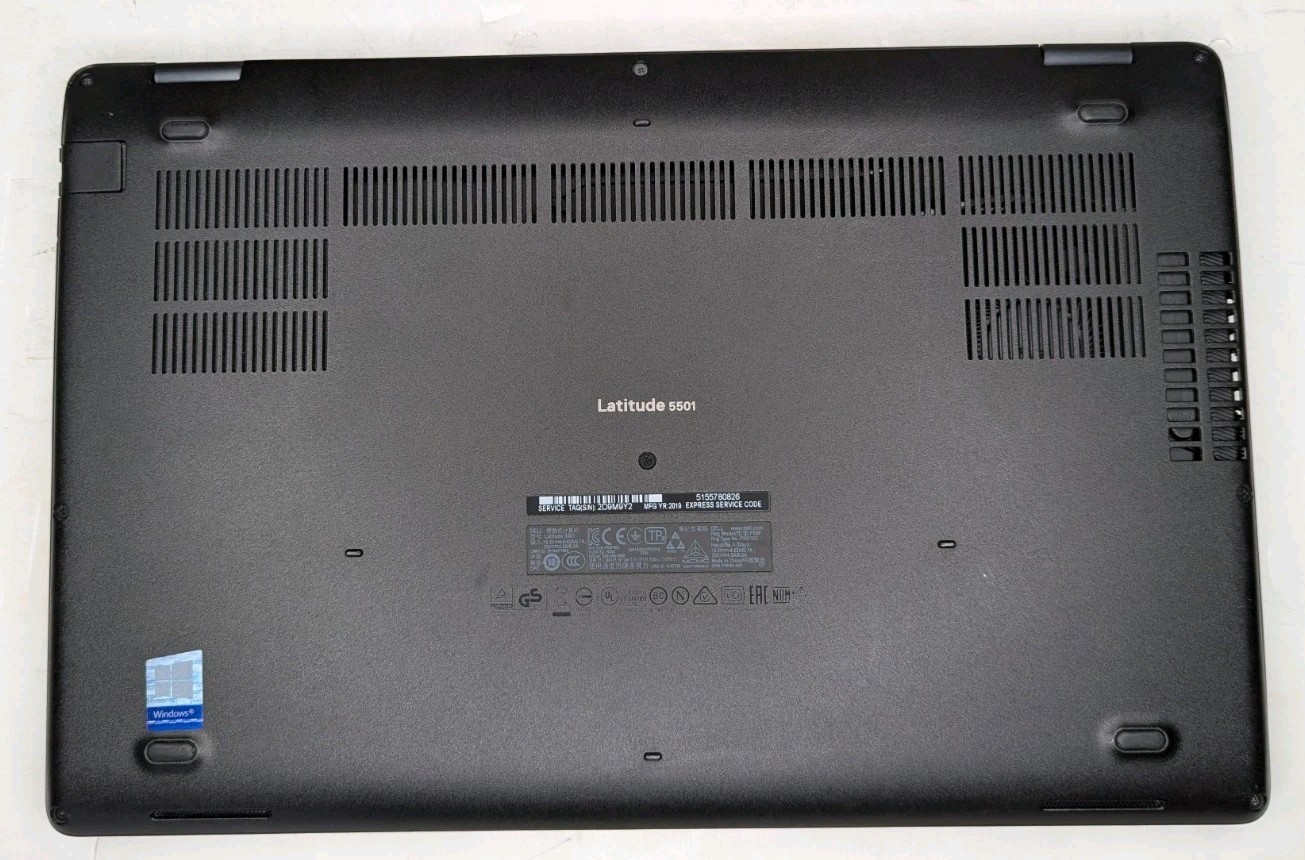 Dell Latitude 5501 15.6″ Laptop Core i7-9850H 2.60Ghz 16GB RAM 256GB Win 11 Pro