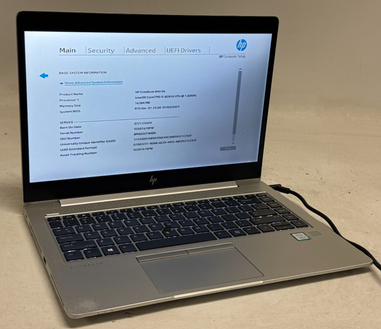 HP EliteBook 840 G6 Touch 14″ (i5-8265u – 16GB RAM – 256GB SSD – Win11Home)