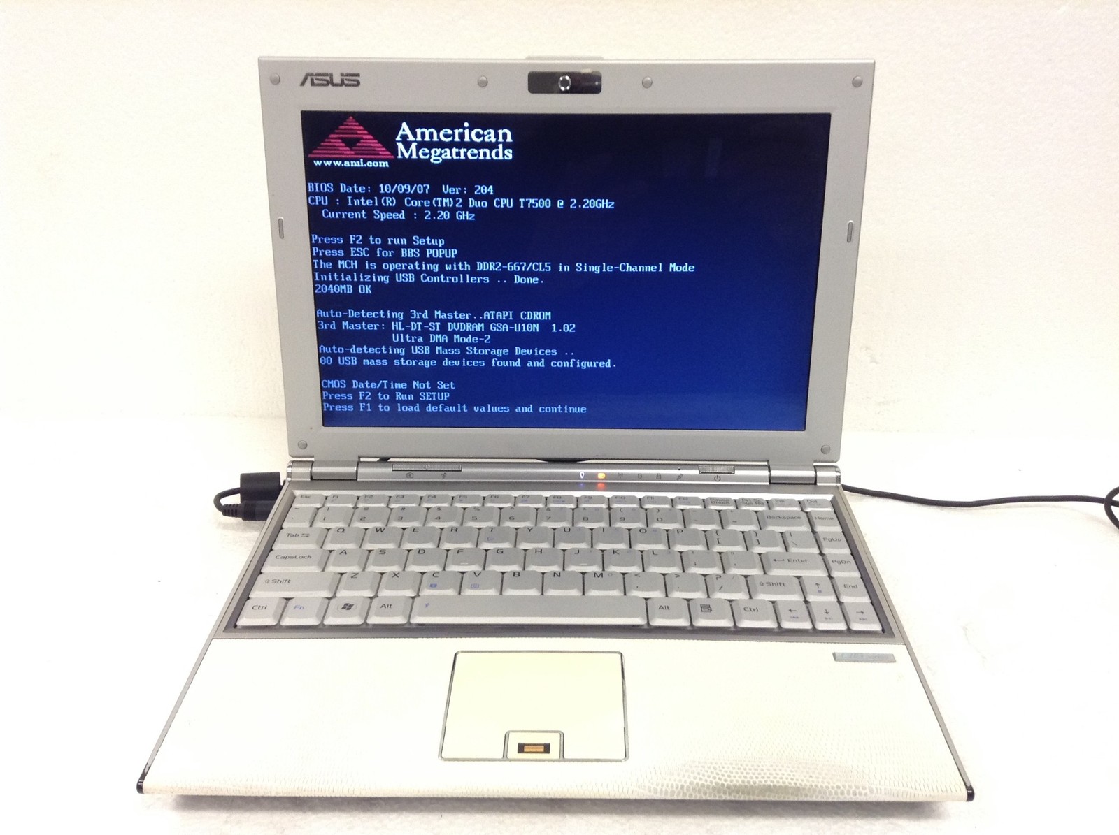 ASUS U6E Laptop 12″ Core 2 Duo T7500 2.20GHz 2GB Ram, NO HDD, WORKING FREE SHIP