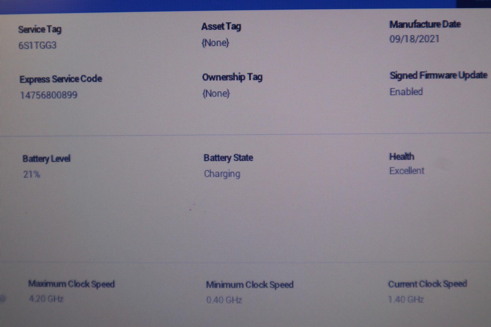 Dell Latitude 3420 Laptop 11th Gen i5 8GB RAM 256GB NVMe Win 11 Pro