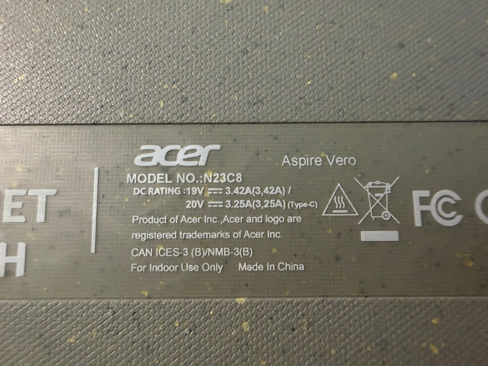 Acer Aspire Vero AV15-53P 15.6″ FHD Intel Core i5-1335U 1.3GHz 8GB RAM 512GB SSD