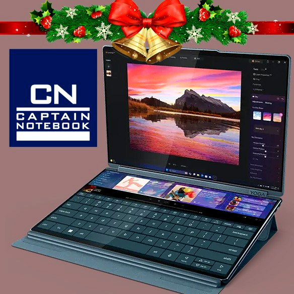 2X Displays, Lenovo Yoga Book 9I G10 Touch AI Copilot U7-255H 32GB 512GB Pen Win