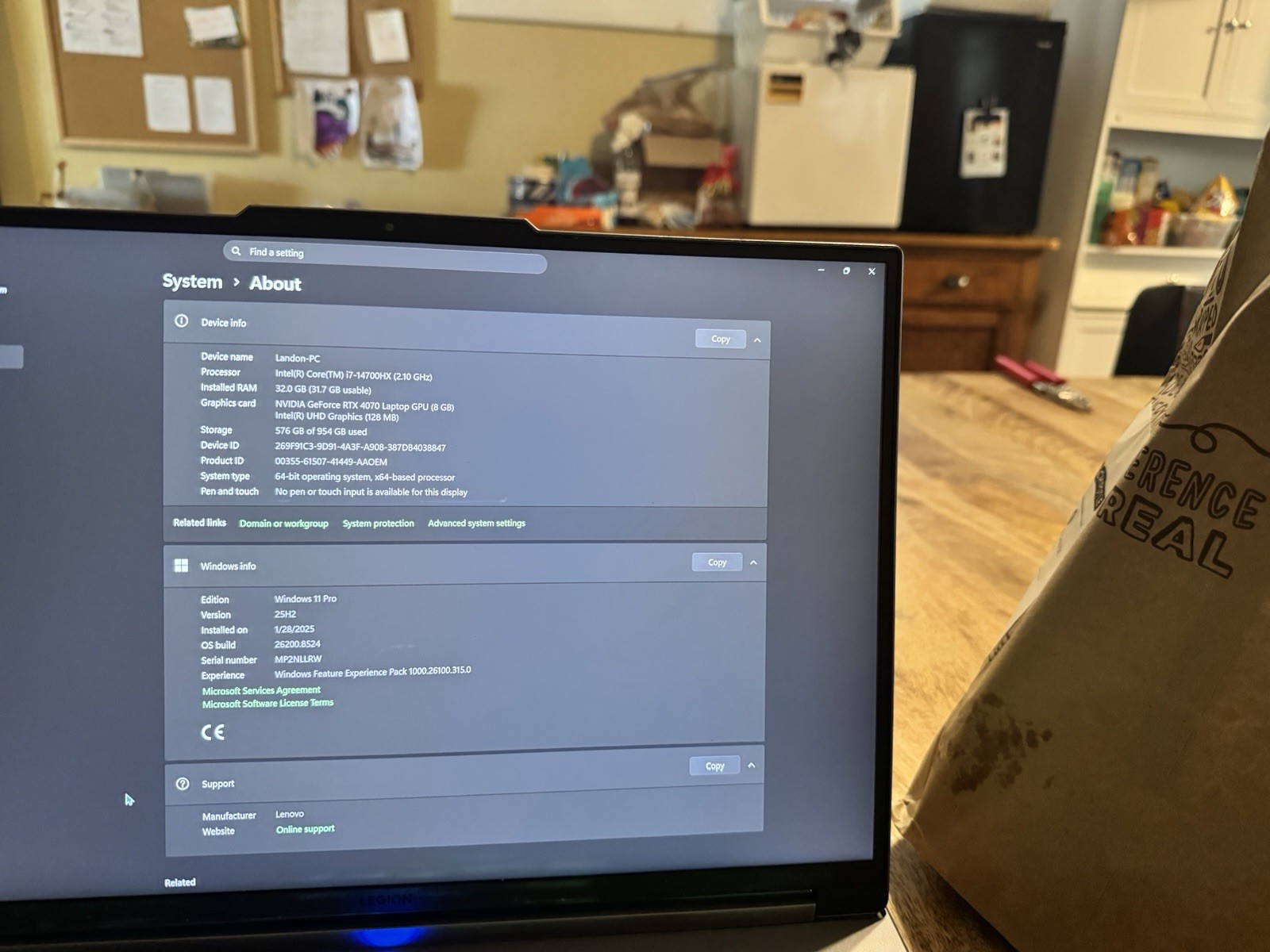 Lenovo Legion 17.3″ i7-14700HX 32GB 1TB SSD RTX 4070 Win 11 Pro