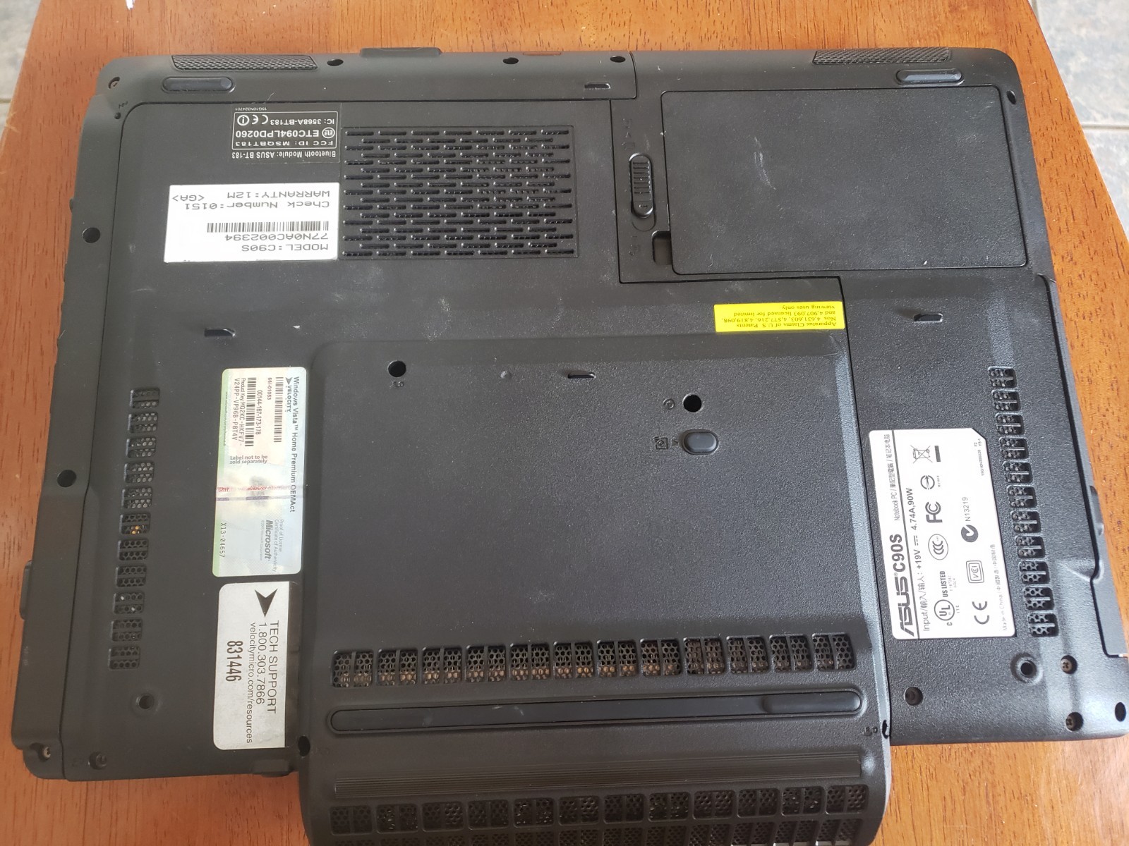 Very Rare Velocity Micro Asus C90S LGA775 Desktop Cpu Laptop AS IS