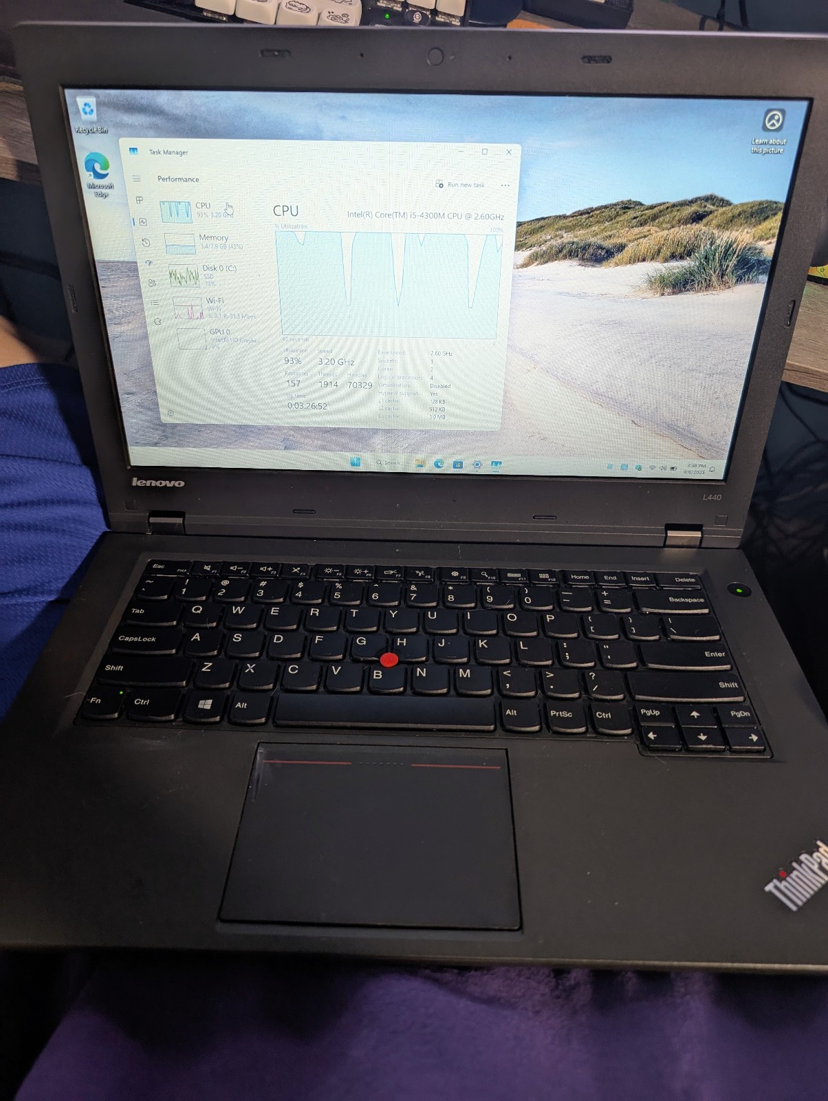 Lenovo ThinkPad L440 Laptop | Windows 11 Pro | Intel i5-4300M | 8GB RAM
