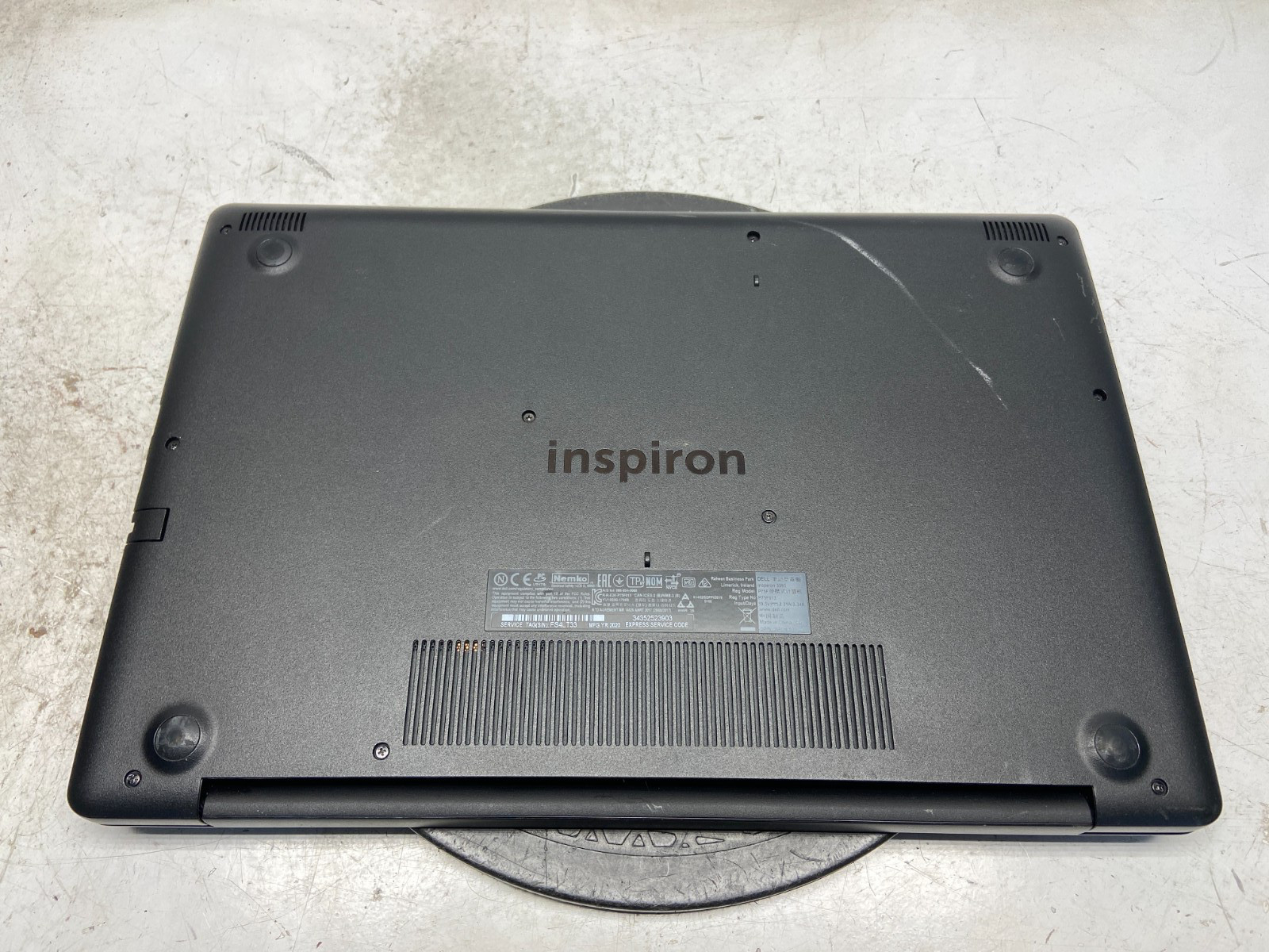 Dell Inspiron 3593 Intel i3-1005G1 1.2GHz 4 GB NO HDD