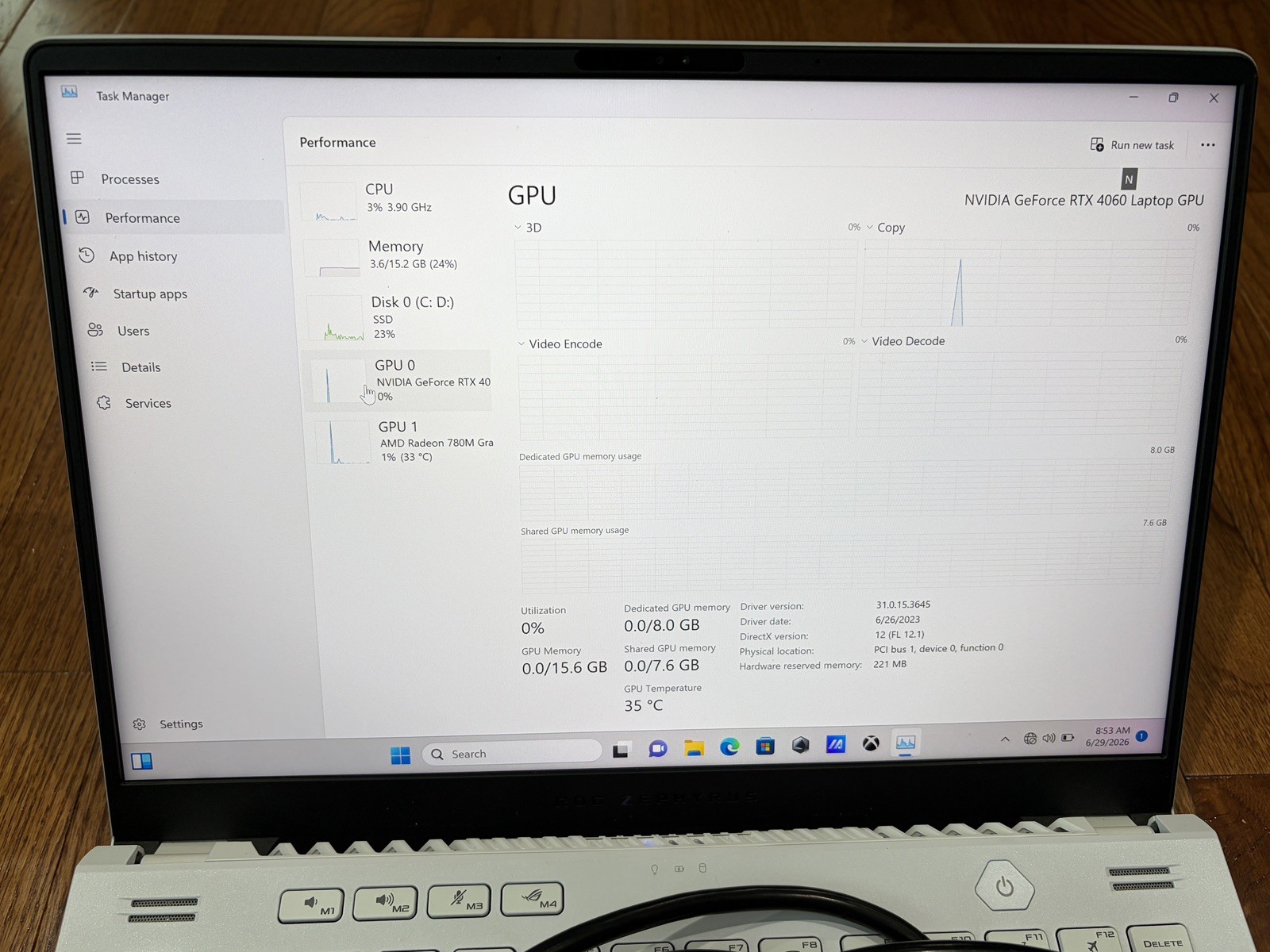 ASUS – ROG Zephyrus G14 (GA402XV) 165Hz Gaming Laptop AMD R9 RTX 4060 512GB