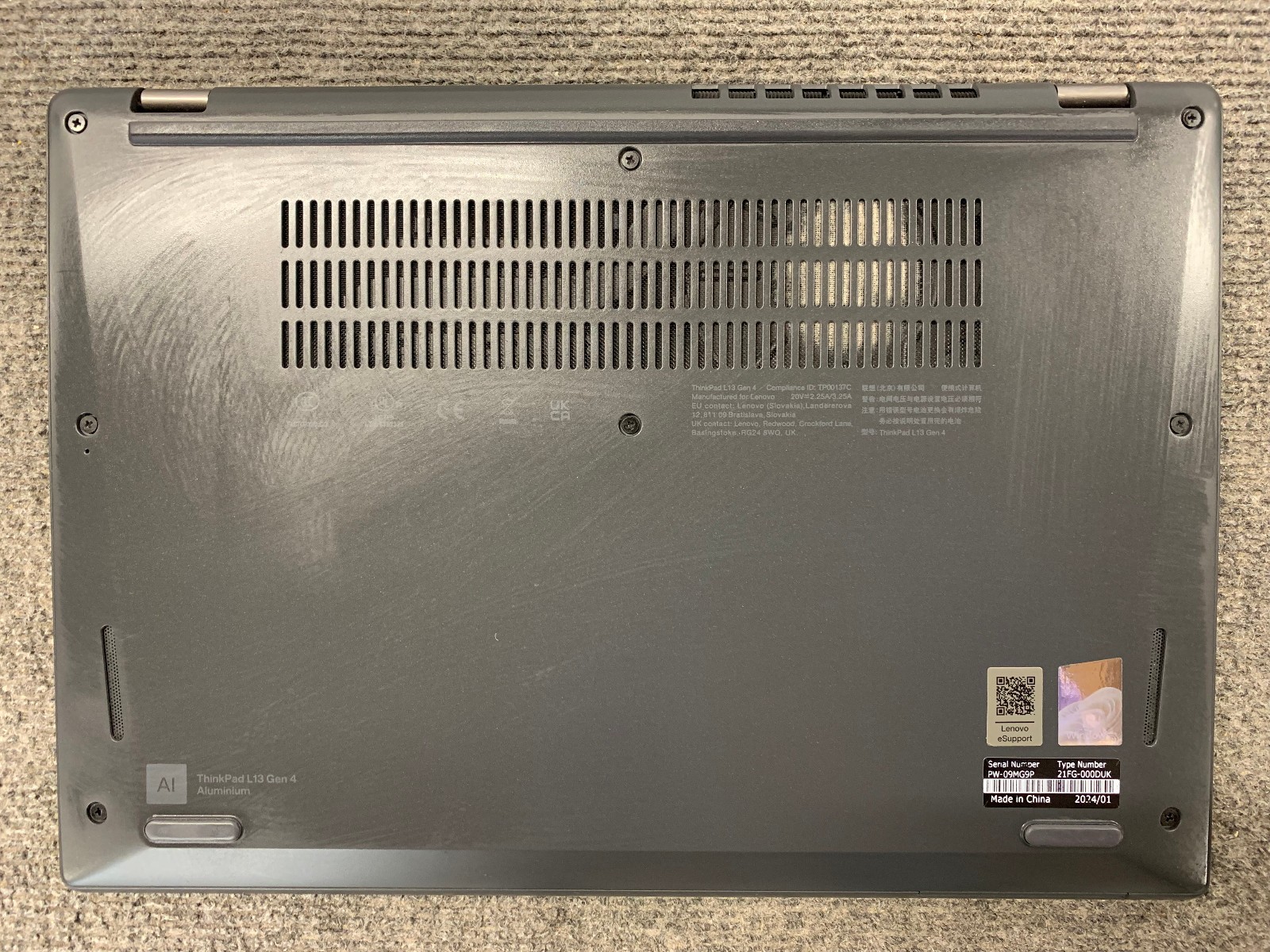 Lenovo ThinkPad L13 Gen 4 14″ Laptop i7-1355U 16GB, 512GB NVMe, Remote Managed