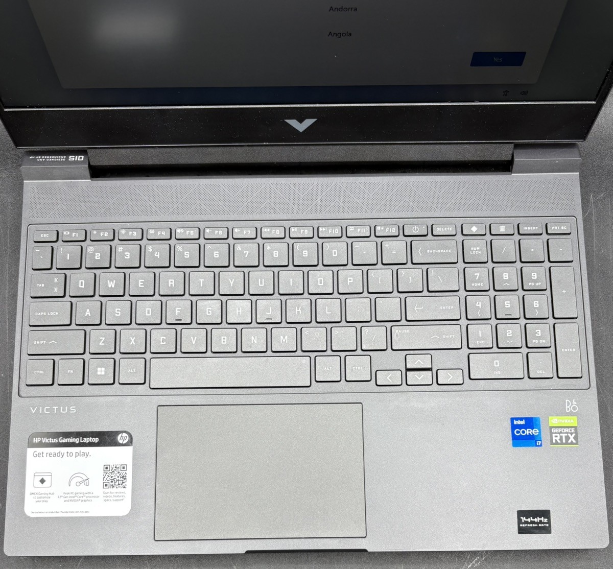 HP VICTUS 144HZ INTEL I7 12650H 16GB 512SSD NVIDIA RTX 3050 TI (MVP039329)