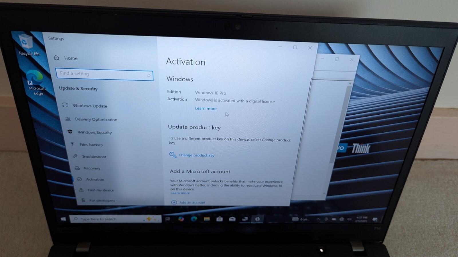 Lenovo T14 G1 i7-10610U 48GB RAM/500 GB SSD – Win 10 Pro TOUCHSCREEN