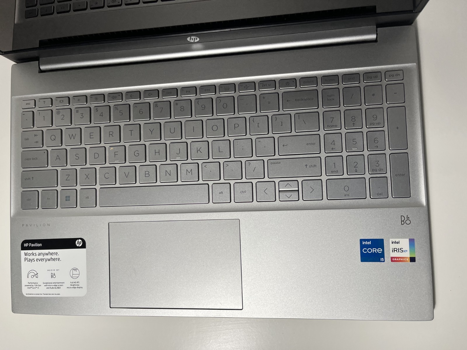 HP Pavilion Laptop Model 15-eg3053cl – Intel i5 – Iris Xe – No SSD- Water Damage