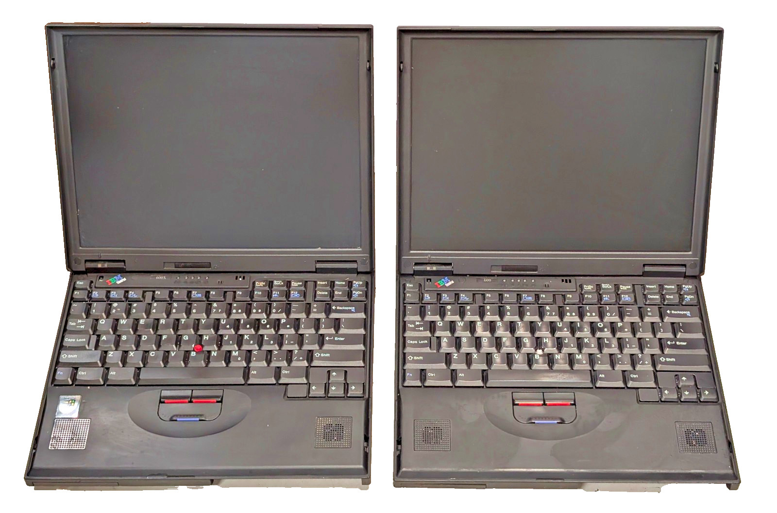 IBM ThinkPad 600 lot for parts; bad screen on 600x, bad MOBO on 600; no HDDs