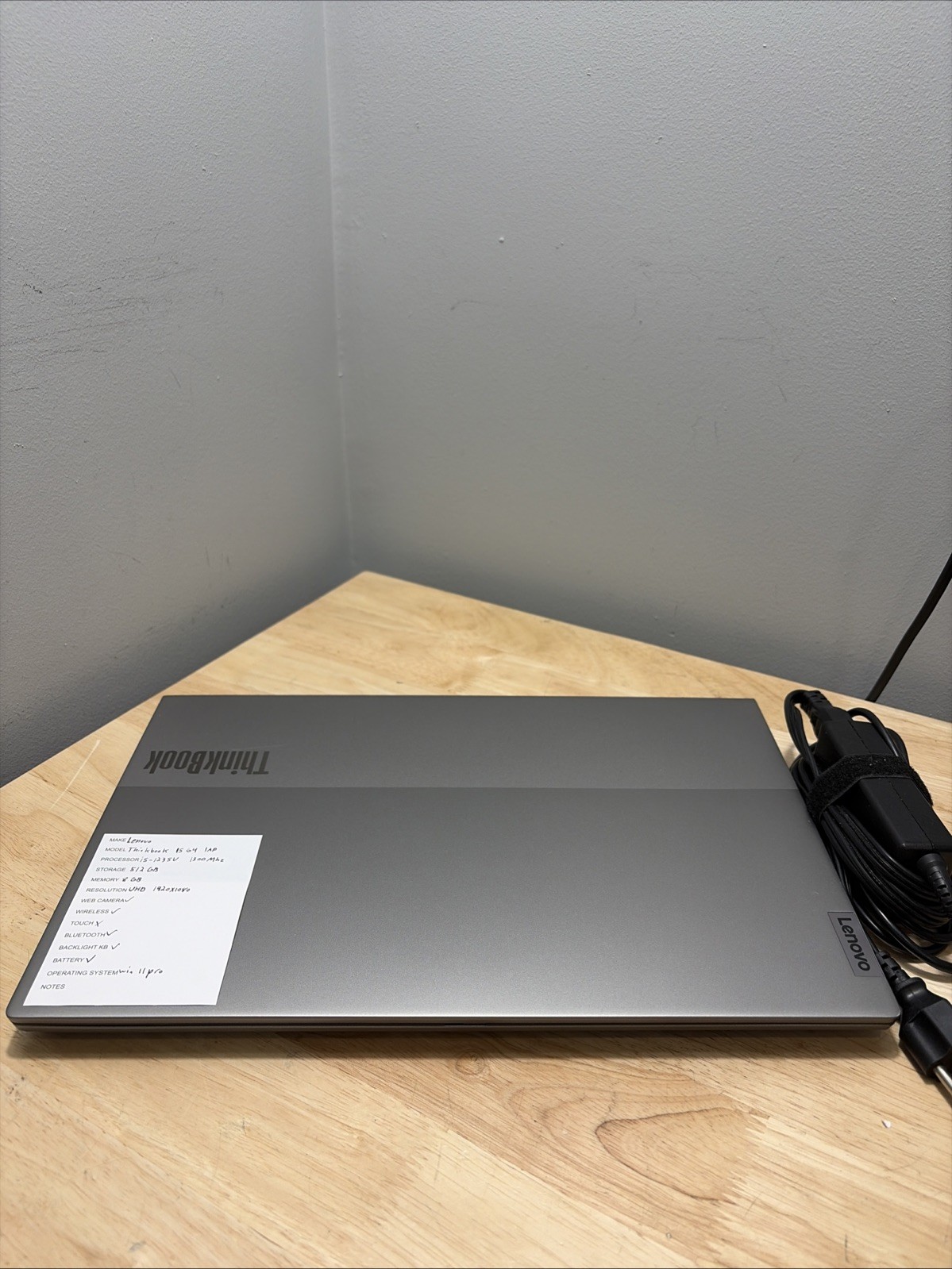 Lenovo ThinkBook 15 G4 IAP Core i5-1235U 1.3GHZ 8GB 512GB SSD, WiFi W11 Cord