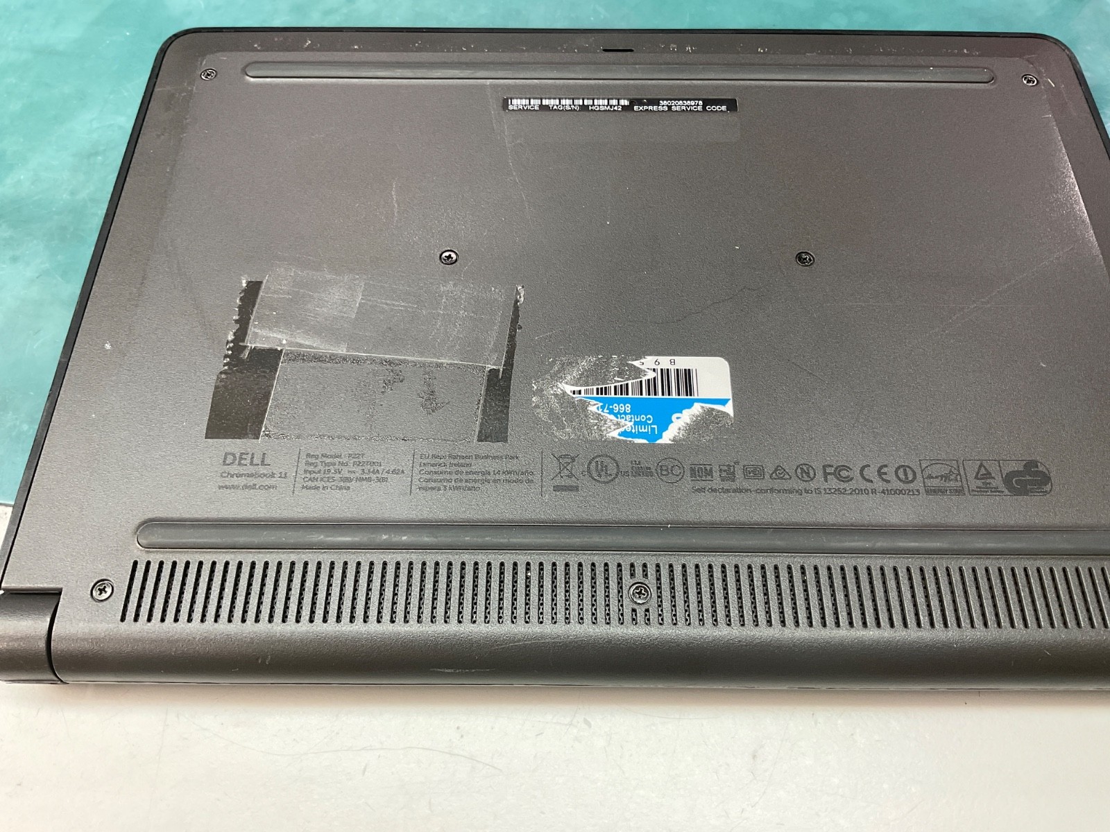 Dell chromebook 11 p22t