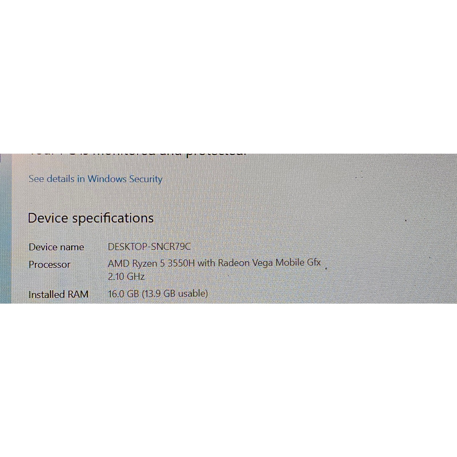 HP Pavilion 15 EC0013dx Gaming Laptop Ryzen 5 GTX 1050 16GB 256GB SSD Fan Issue