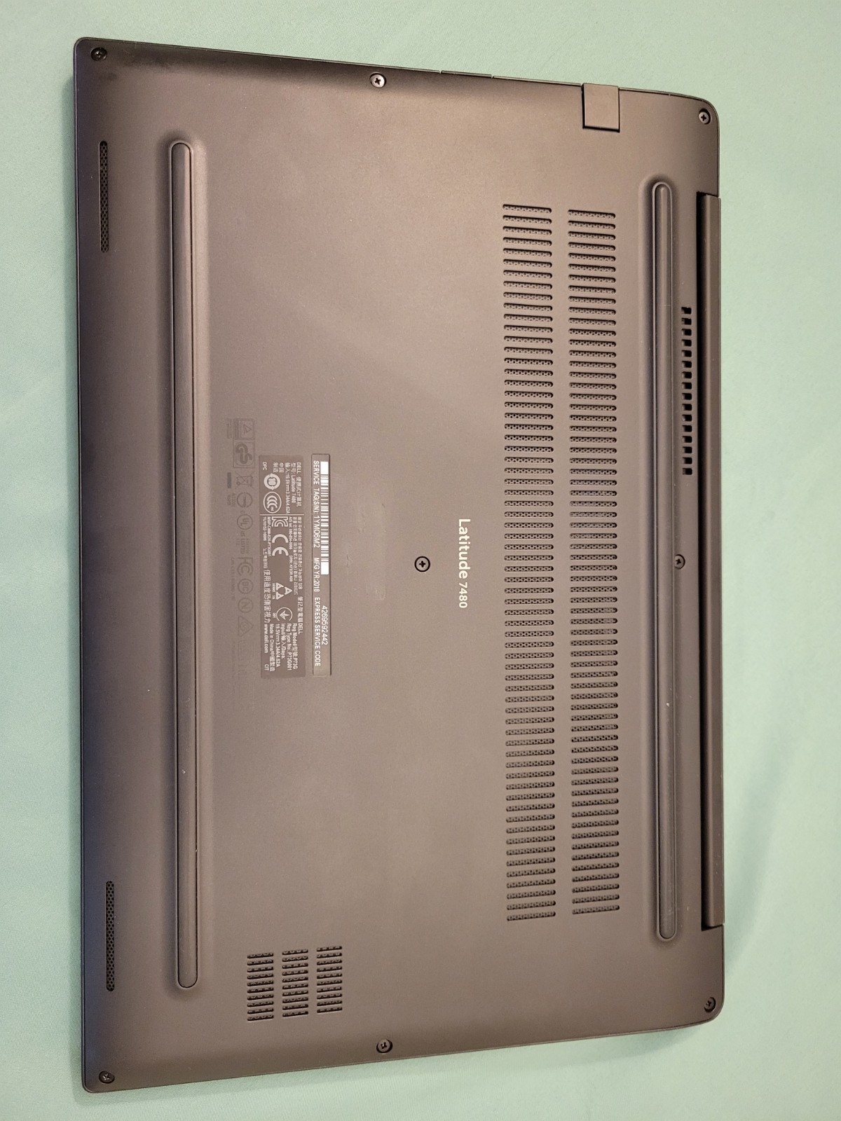 Dell Latitude 7480 Core i7-7600U @2.8Ghz, 8GB RAM, NO SSD/OS/BATTERY BIOS LOCKED