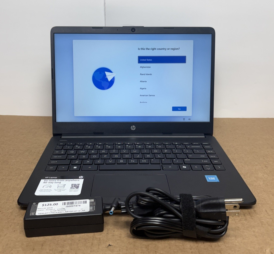 Hewlett Packard Laptop 4 GB DDR4 RAM 64GB SSD Intel UHD Graphics 14-dq3210nr