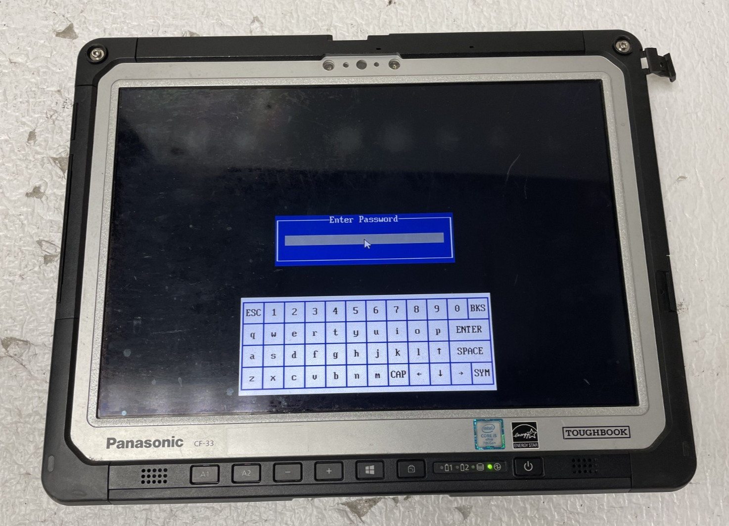 Panasonic TOUGHBOOK Tablet CF-33 Intel i5-7th 8GB RAM 256GB SSD Bio Lock READ