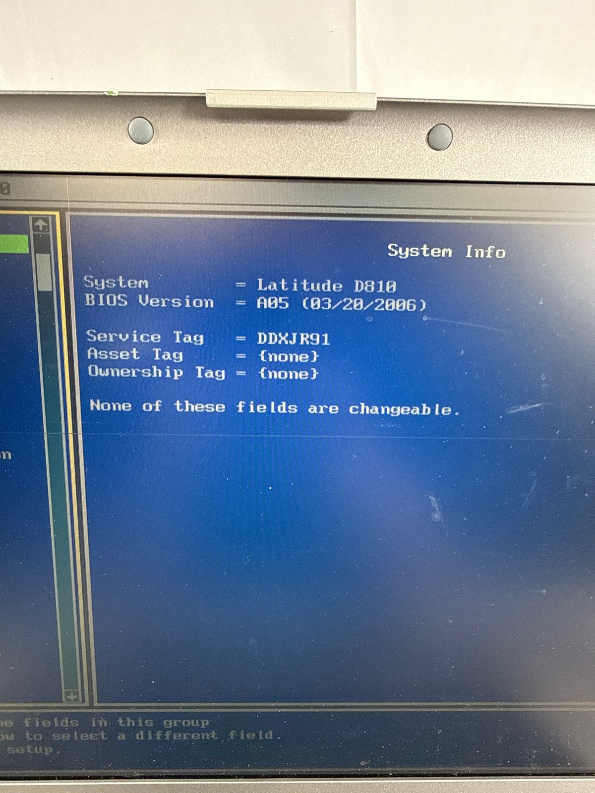 Dell Latitude D810 Win XP 2.1GHz 1 GB 40GB HDD 15.4″ FOR PARTS/REPAIR