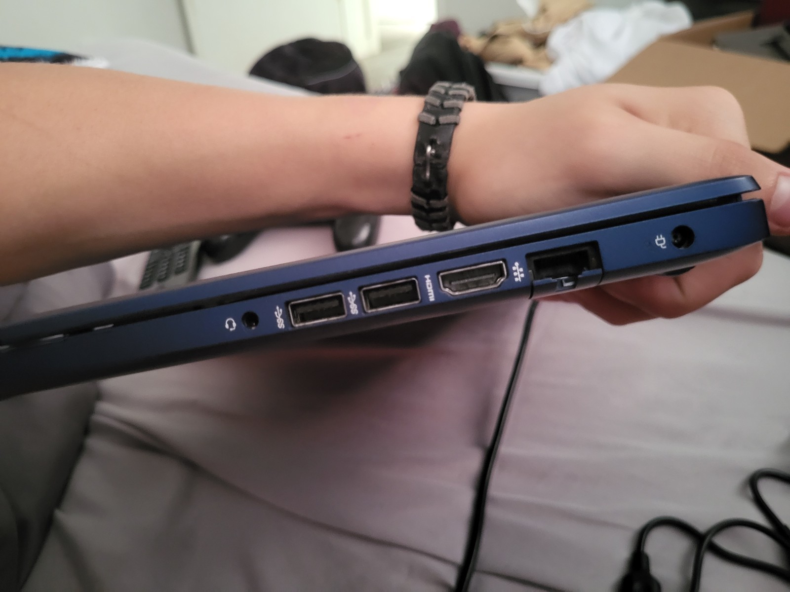 HP 14-cf2111wm Laptop, 14″ Intel, Blue, Built-in Webcam, USB HDMI Ethernet