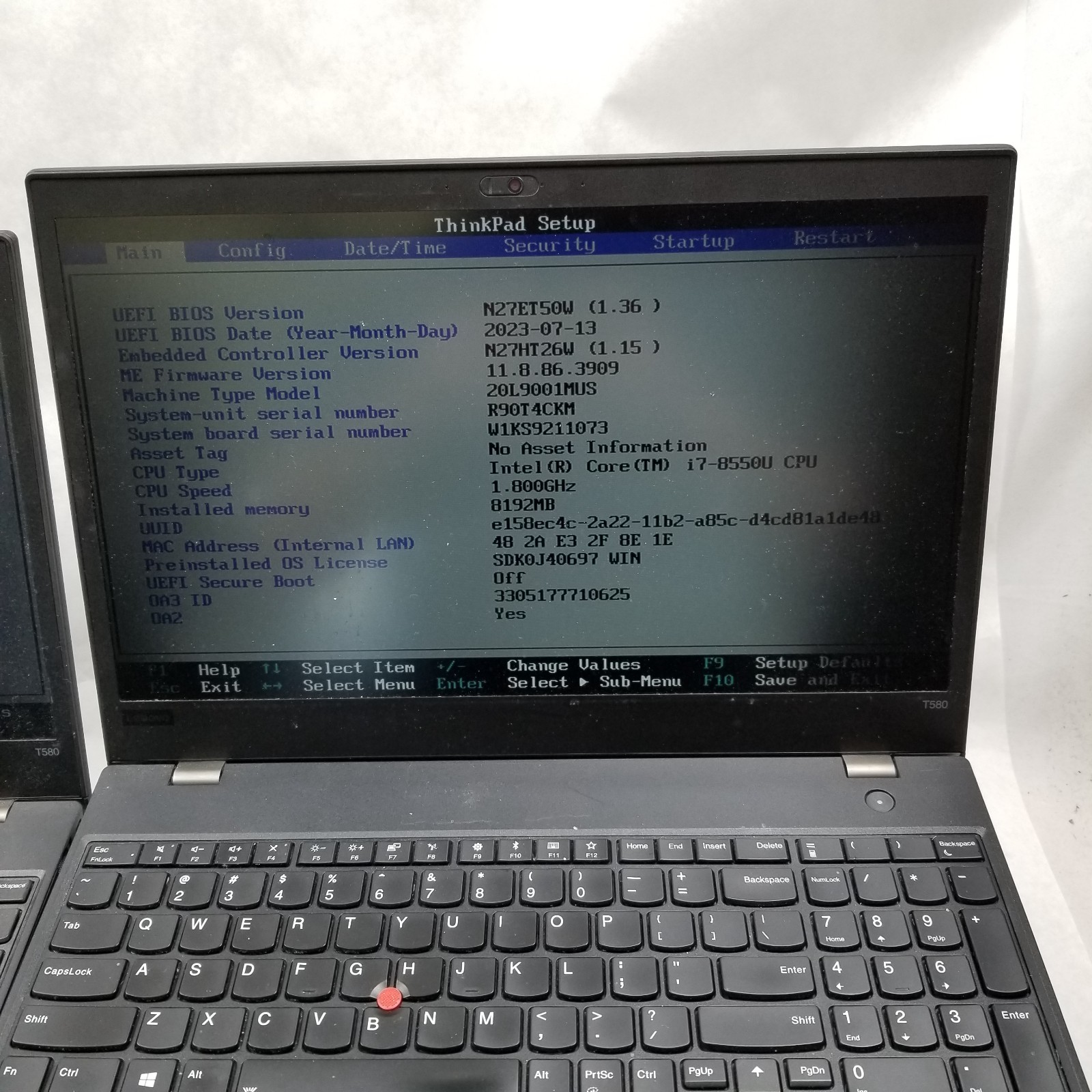 Lot of 7 Lenovo ThinkPad T580 Mixed Specs i5 / i7 for Parts or Repair *Read*
