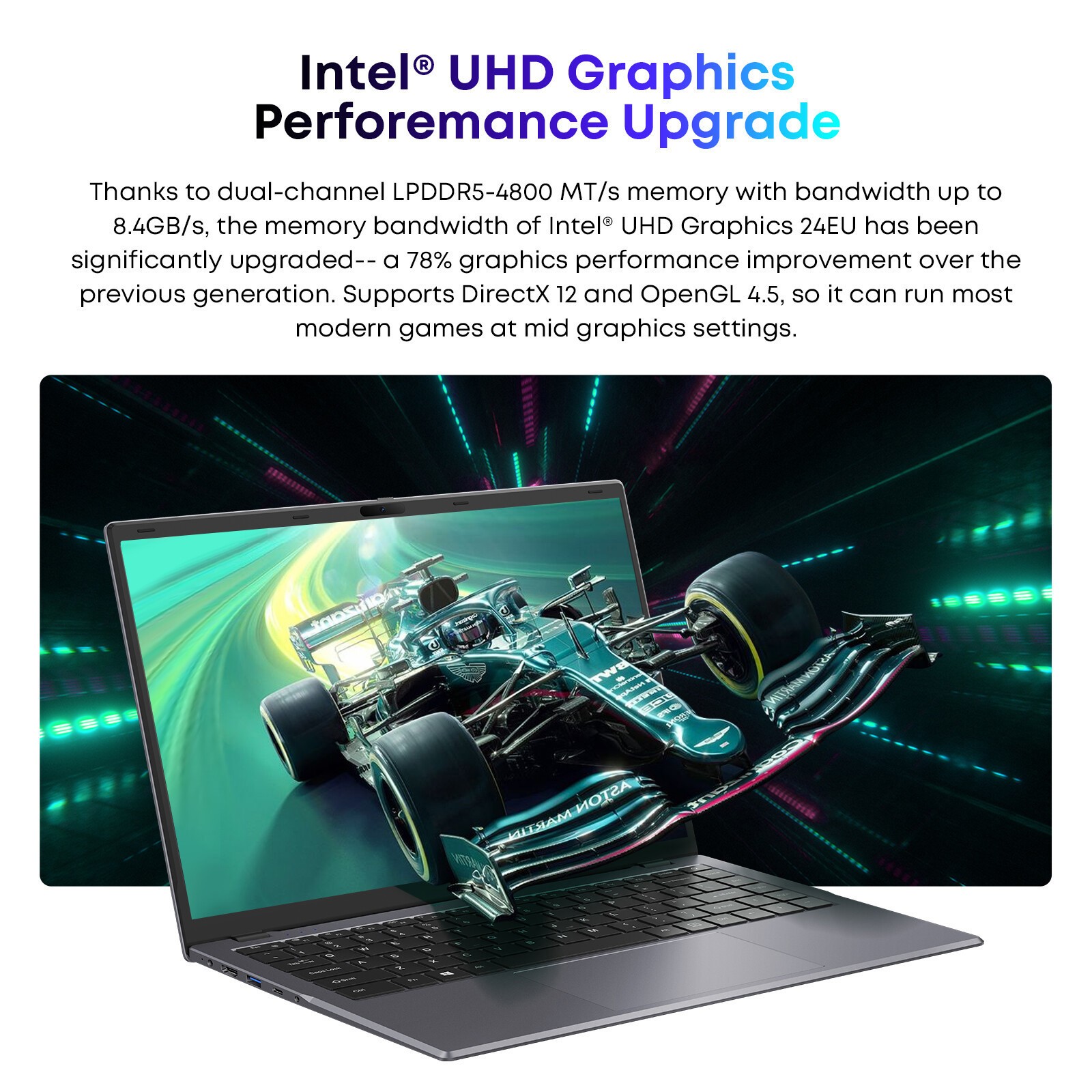 CHUWI GemiBookXPro 14.1” FHD Laptop Intel N100-8GB RAM – 256GB SSD – Win 11