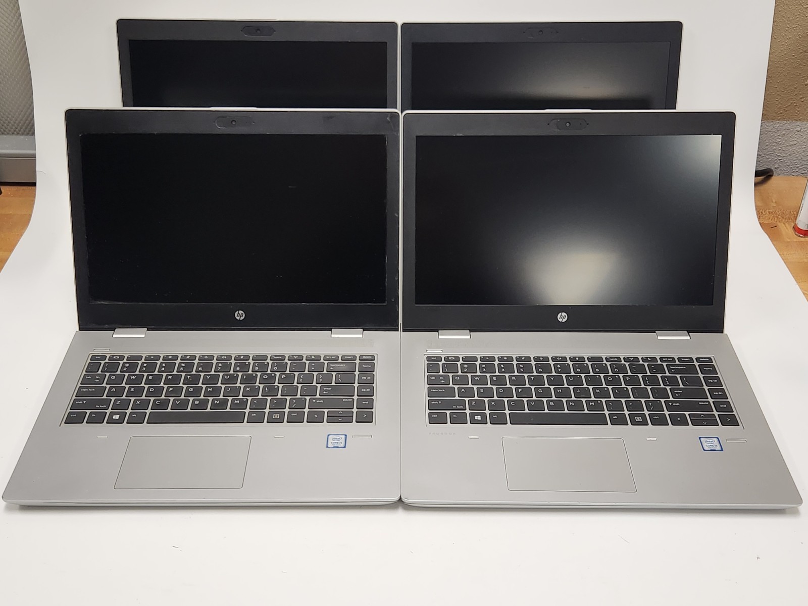 Lot of 4 HP ProBook 640 G4 14″ Laptop i5-7th Gen i5-8th Gen 2.6GHz NO RAM/SSD