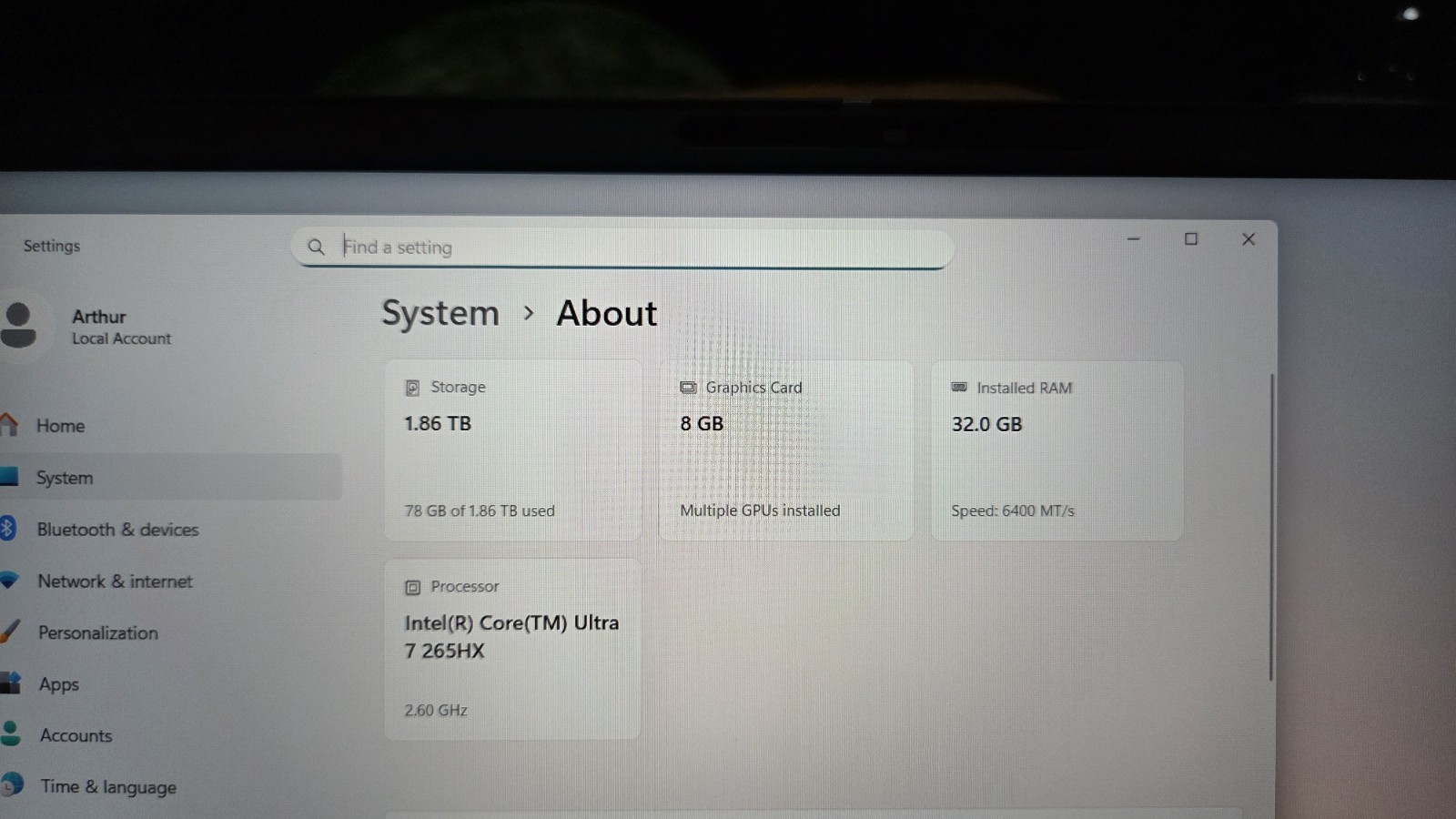 Dell Pro Max 16 Plus MB16250 Nvidia RTX PRO 1000-Ultra 7- 2TB Nvme- 32GB RAM